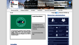 What Bas-rhin.gouv.fr website looked like in 2021 (3 years ago)