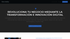 What Bloo.media website looked like in 2021 (3 years ago)