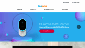 What Blurams.com website looked like in 2021 (3 years ago)