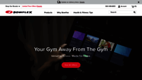 What Bowflex.com website looked like in 2021 (3 years ago)