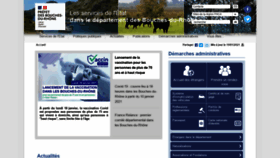 What Bouches-du-rhone.gouv.fr website looked like in 2021 (3 years ago)