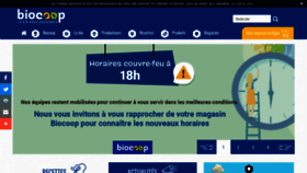 What Biocoop.fr website looked like in 2021 (3 years ago)
