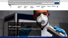 What Bundespolizei.de website looked like in 2021 (3 years ago)