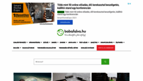 What Babafalva.hu website looked like in 2021 (3 years ago)