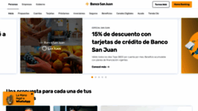 What Bancosanjuan.com website looked like in 2021 (3 years ago)