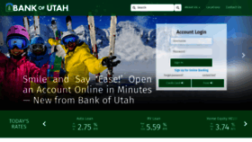 What Bankofutah.com website looked like in 2021 (3 years ago)