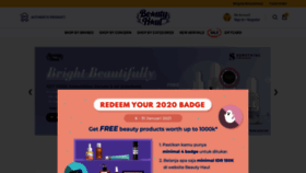 What Beautyhaulofficial.com website looked like in 2021 (3 years ago)