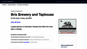 What Brixtaphouseandbrewery.com website looked like in 2021 (3 years ago)