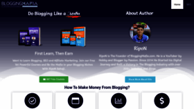 What Bloggingmafia.com website looked like in 2021 (3 years ago)