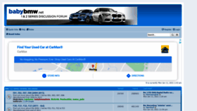 What Babybmw.net website looked like in 2021 (3 years ago)