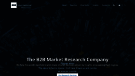 What B2binternational.com website looked like in 2021 (3 years ago)
