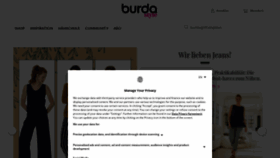 What Burdastyle.de website looked like in 2021 (3 years ago)