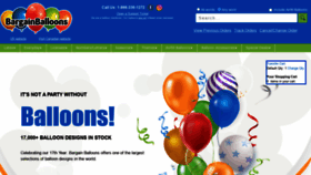 What Bargainballoons.com website looked like in 2021 (3 years ago)