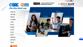 What Bacs.vn website looked like in 2021 (3 years ago)