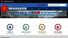What Brookhaven.org website looked like in 2021 (3 years ago)
