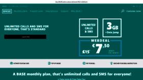 What Base.be website looked like in 2021 (4 years ago)