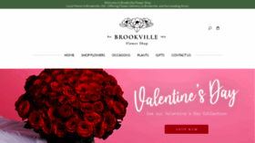 What Brookvilleflowershop.com website looked like in 2021 (3 years ago)
