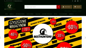 What Besthunters.pl website looked like in 2021 (3 years ago)