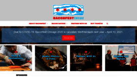 What Baconfestchicago.com website looked like in 2021 (3 years ago)