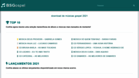 What Baixarsomgospel.org website looked like in 2021 (3 years ago)