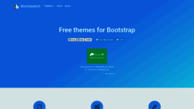 What Bootswatch.com website looked like in 2021 (3 years ago)