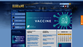 What Burbankca.gov website looked like in 2021 (5 years ago)