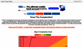What Bigocheatsheet.com website looked like in 2021 (3 years ago)
