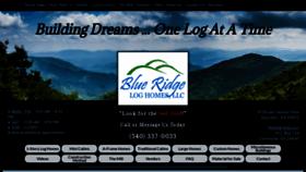 What Blueridgeloghome.com website looked like in 2021 (4 years ago)