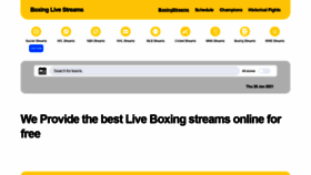 What Boxingstreams.cc website looked like in 2021 (4 years ago)