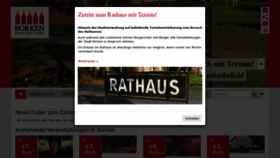 What Borken.de website looked like in 2021 (4 years ago)