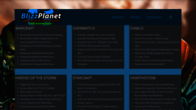 What Blizzplanet.com website looked like in 2021 (3 years ago)