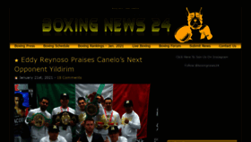What Boxingnews24.com website looked like in 2021 (3 years ago)