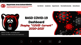 What Boyertownasd.org website looked like in 2021 (3 years ago)