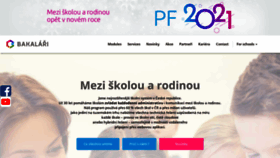 What Bakalari.cz website looked like in 2021 (3 years ago)