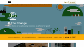 What Bthechange.com website looked like in 2021 (3 years ago)
