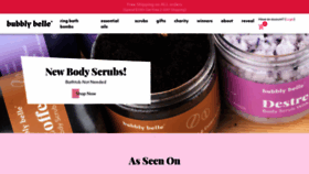 What Bubblybelle.com website looked like in 2021 (3 years ago)