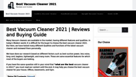 What Bestvacuumcleanerr.com website looked like in 2021 (3 years ago)