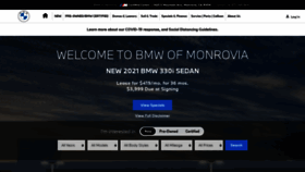 What Bmwofmonrovia.net website looked like in 2021 (3 years ago)