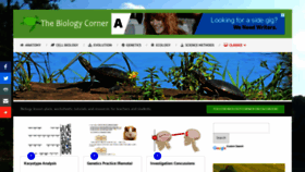 What Biologycorner.com website looked like in 2021 (3 years ago)