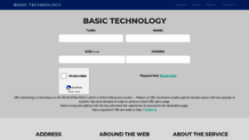 What Basictechnology.xyz website looked like in 2021 (3 years ago)