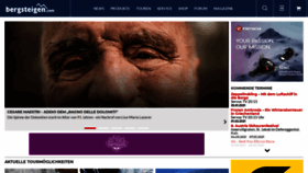What Bergsteigen.com website looked like in 2021 (3 years ago)