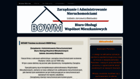 What Bowm-olsztyn.pl website looked like in 2021 (3 years ago)