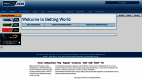 What Bettingworld.co.za website looked like in 2021 (3 years ago)