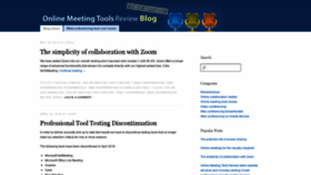 What Blog.webconferencing-test.com website looked like in 2021 (3 years ago)