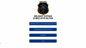 What Bkd.blitarkota.go.id website looked like in 2021 (3 years ago)