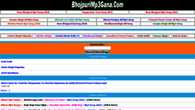 What Bhojpurimp3gana.com website looked like in 2021 (3 years ago)