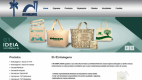 What Bhembalagens.com.br website looked like in 2021 (3 years ago)