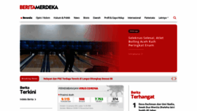 What Beritamerdeka.net website looked like in 2021 (3 years ago)