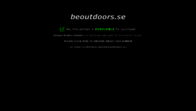 What Beoutdoors.se website looked like in 2021 (3 years ago)