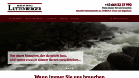 What Bestattung-luttenberger.at website looked like in 2021 (3 years ago)